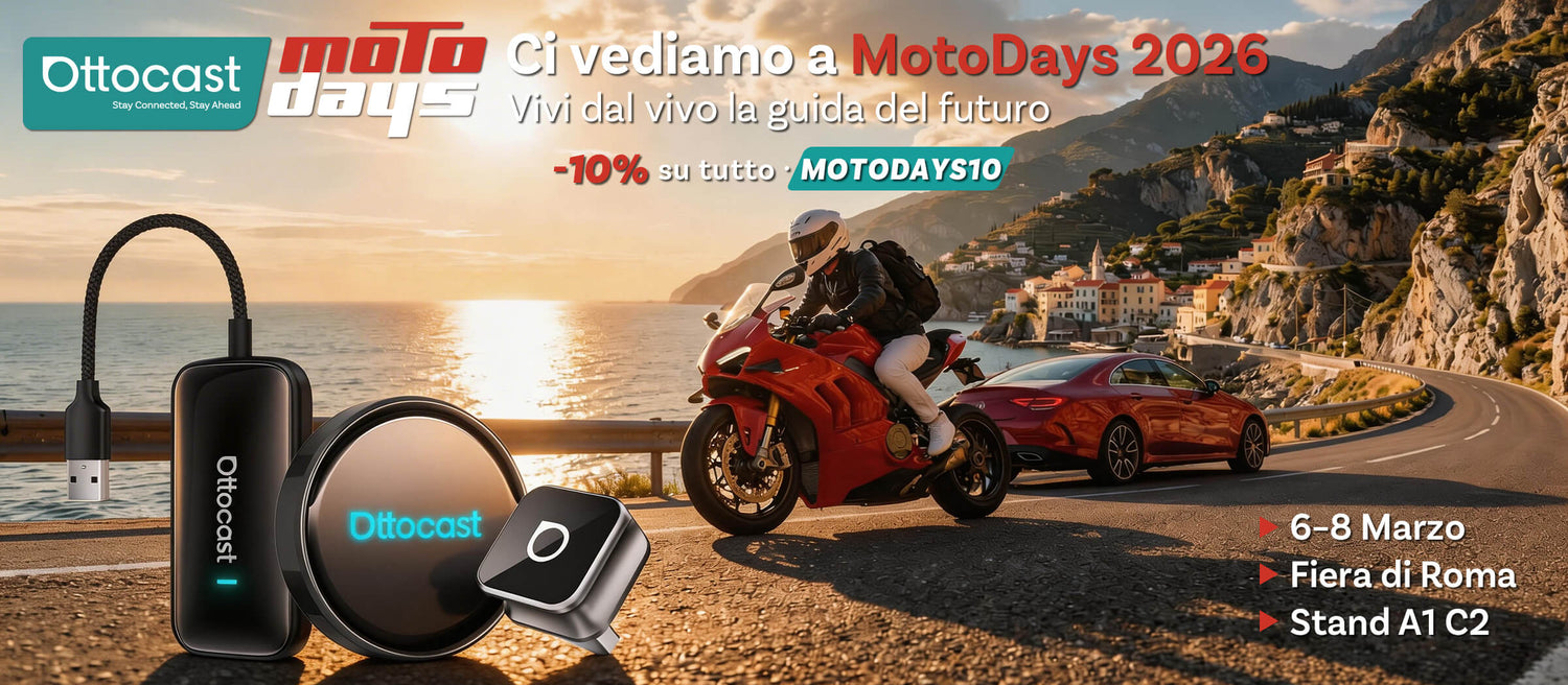 Ottocast a MotoDays 2026: Vivi dal Vivo la Guida del Futuro