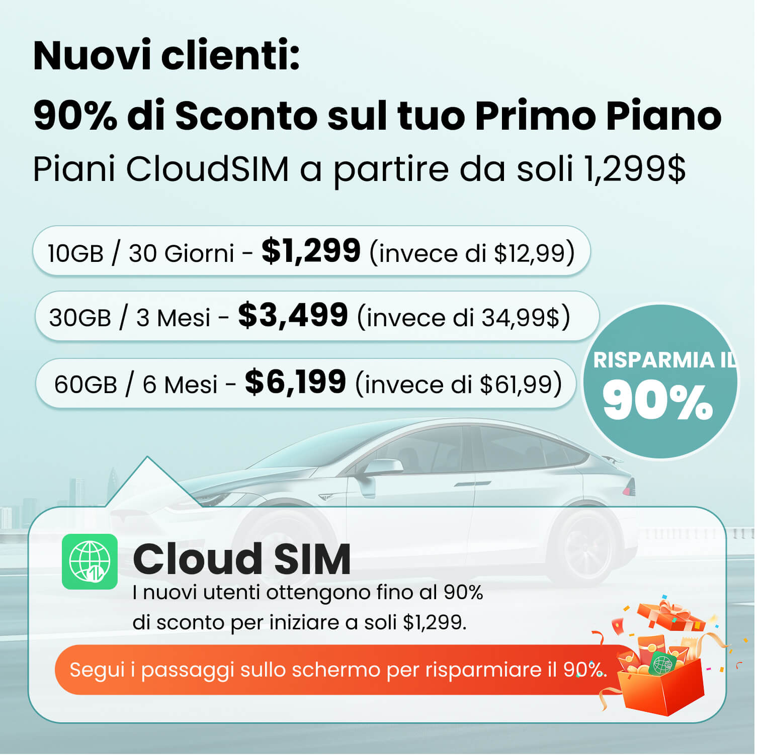 Ottocast CloudSIM - 10GB/30GB/60GB/120GB