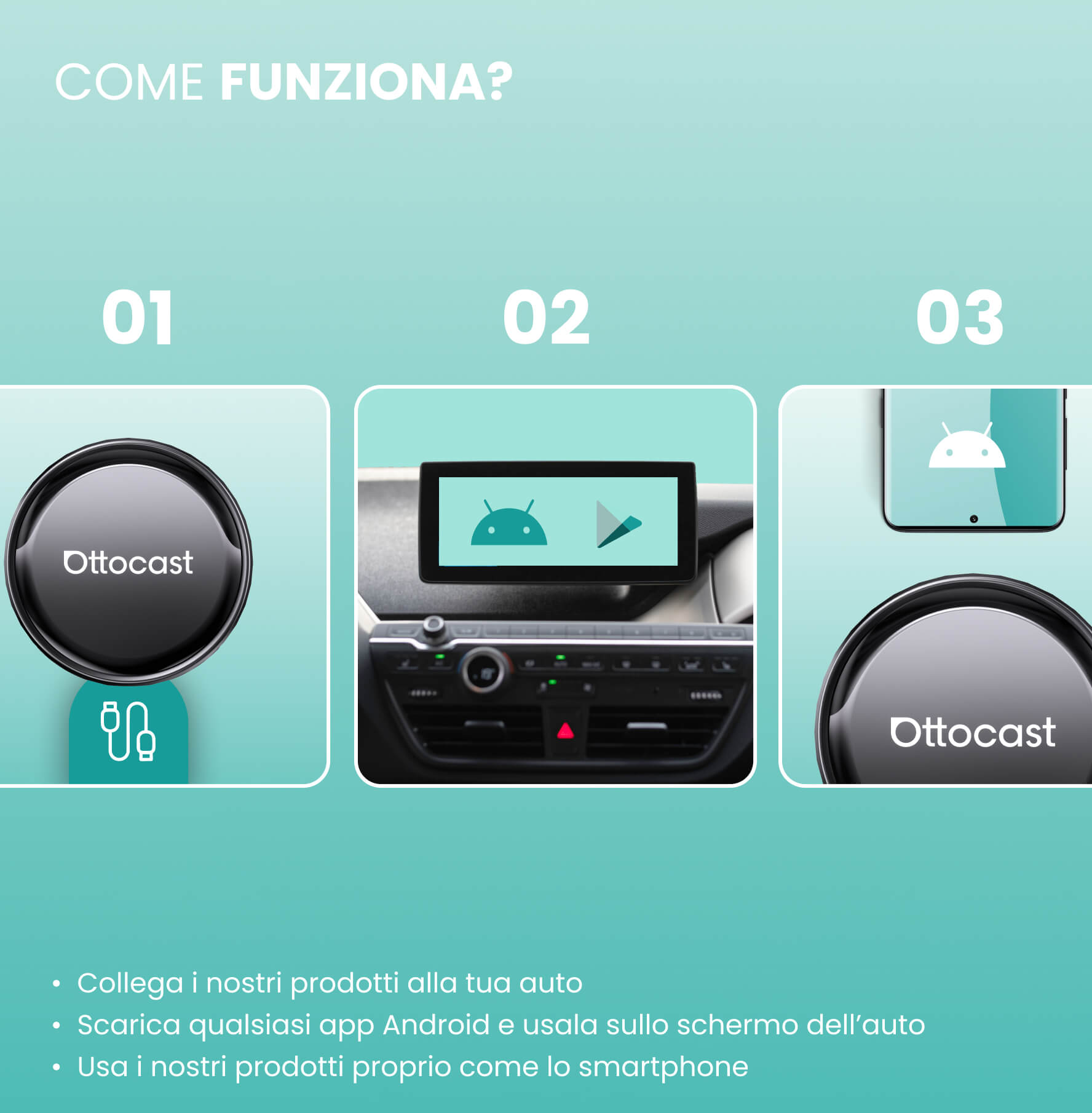 (🏆Saldi Stagione Calcistica 2026 | 15% DI SCONTO) Ottocast® OttoAibox P3 Pro CarPlay AI Box