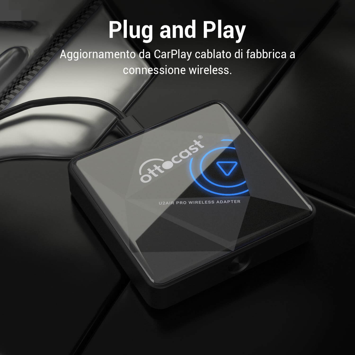OTTOCAST® U2AIR Pro Wireless CarPlay Adapter