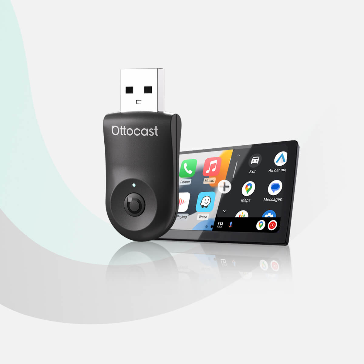 Ottocast Mini Wireless CarPlay/Android Auto Adattatore