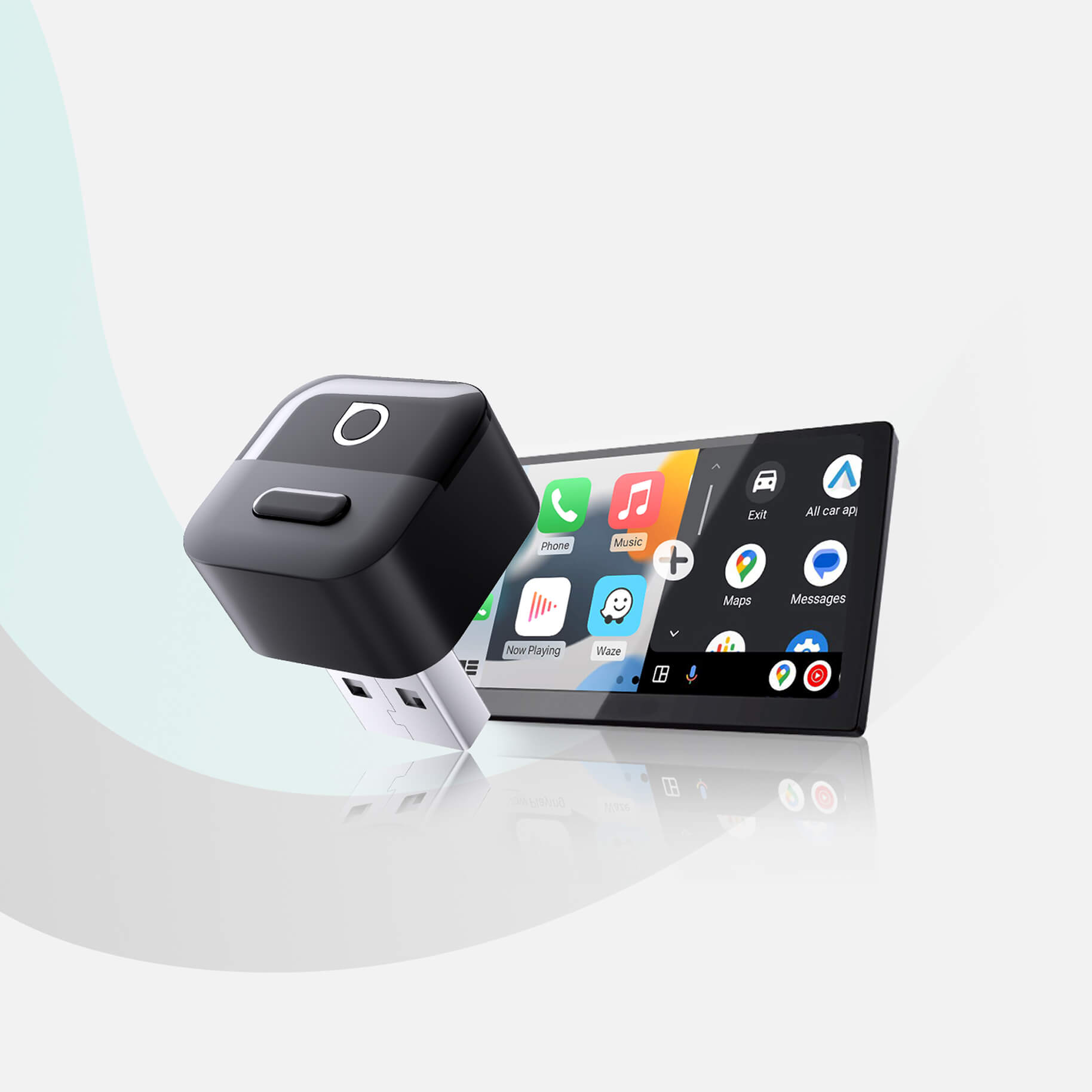 OTTOCAST®Mini Pico, adattatore CarPlay/Android Auto wireless