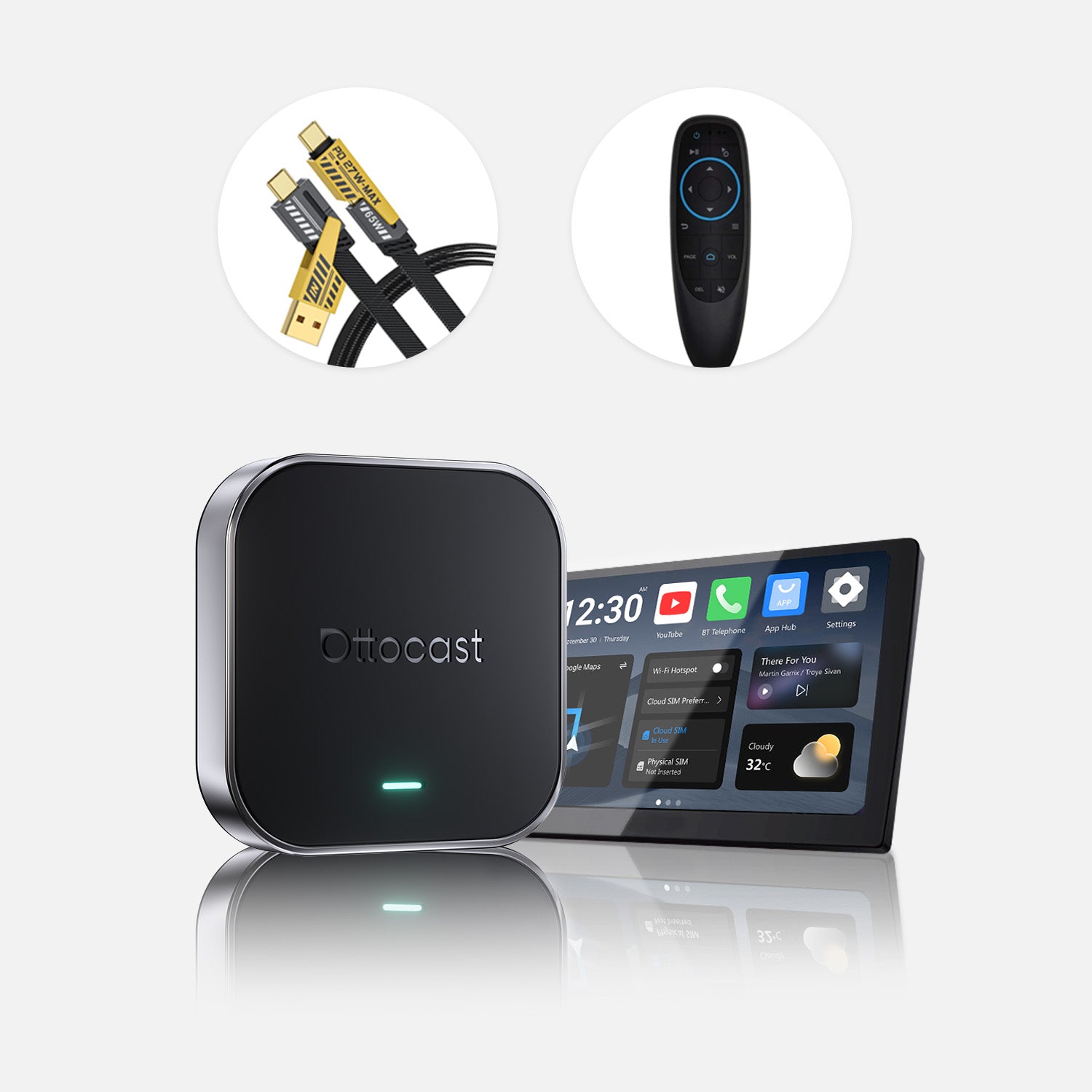 OTTOCAST®OttoAibox E2 CarPlay AI Box
