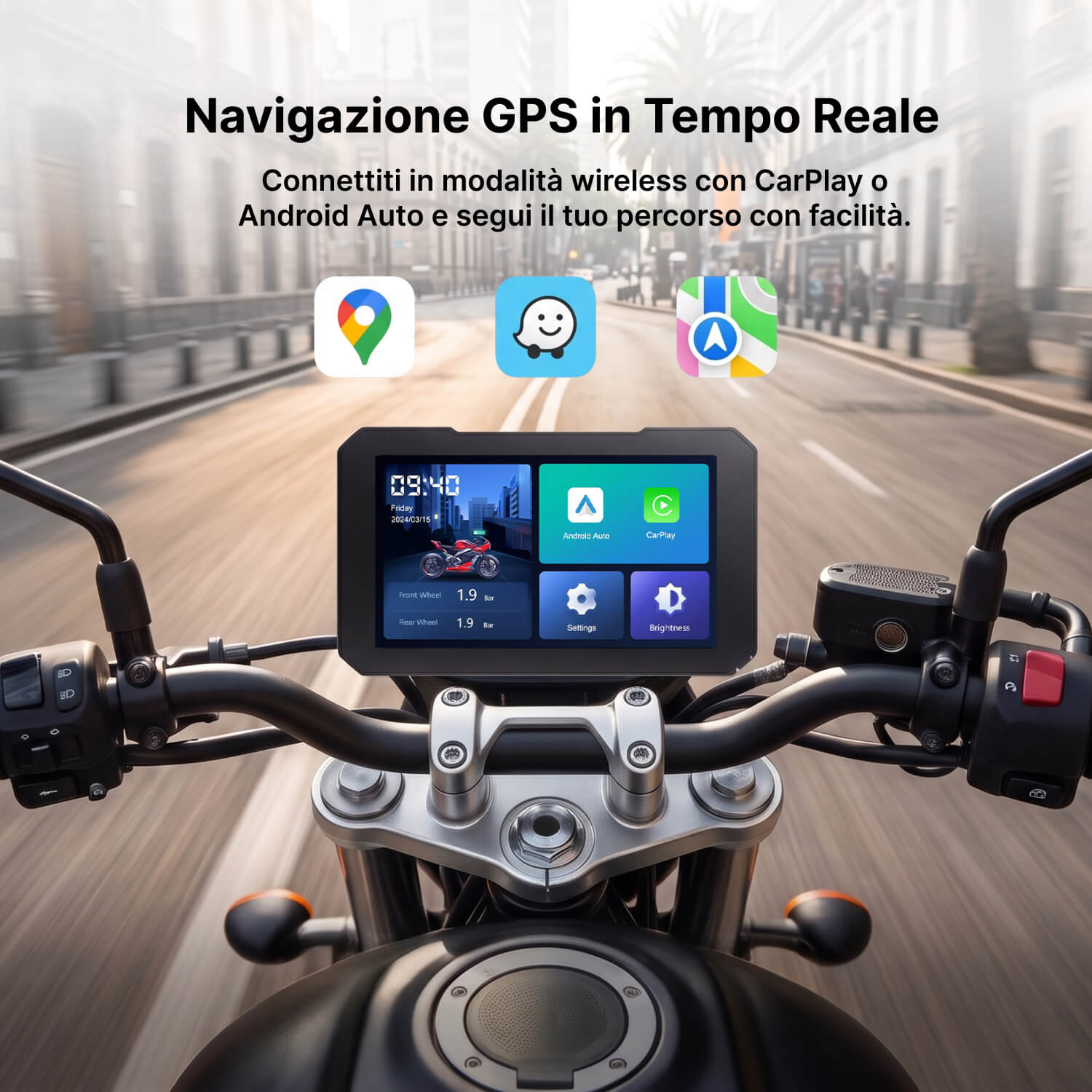 Display per Moto Ottocast da 5 Pollici