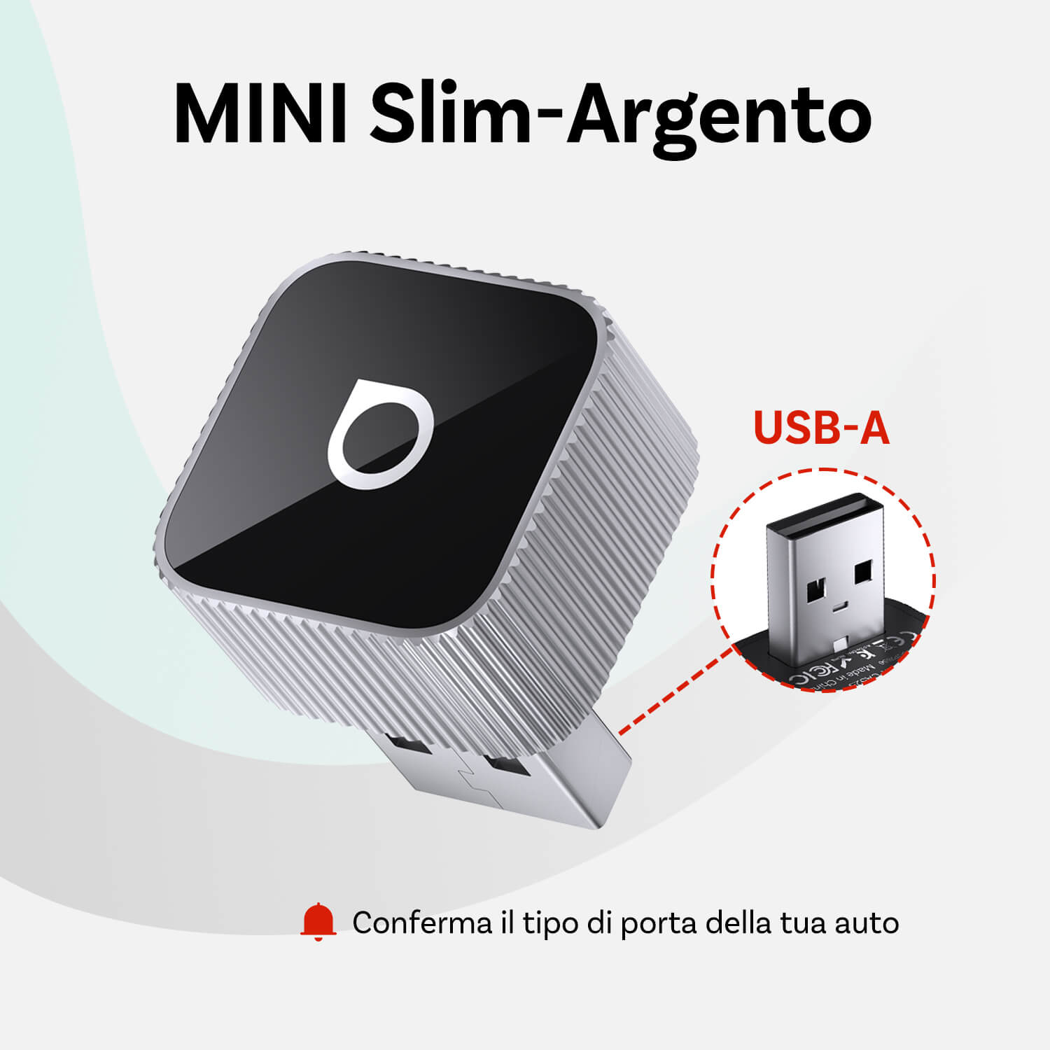 Ottocast® Mini Cube 3.0 Adattatore Wireless per CarPlay e Android Auto