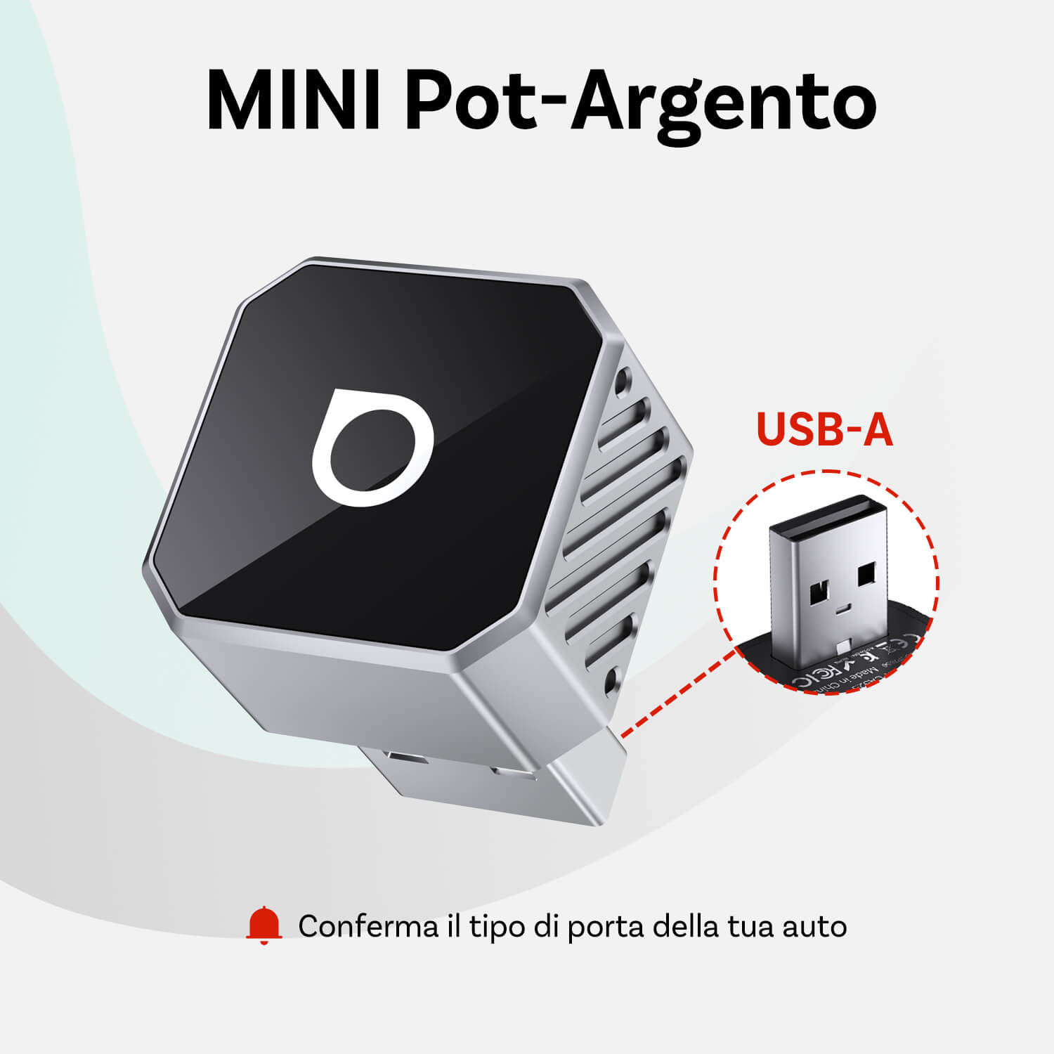 Ottocast® Mini Cube 3.0 Adattatore Wireless per CarPlay e Android Auto