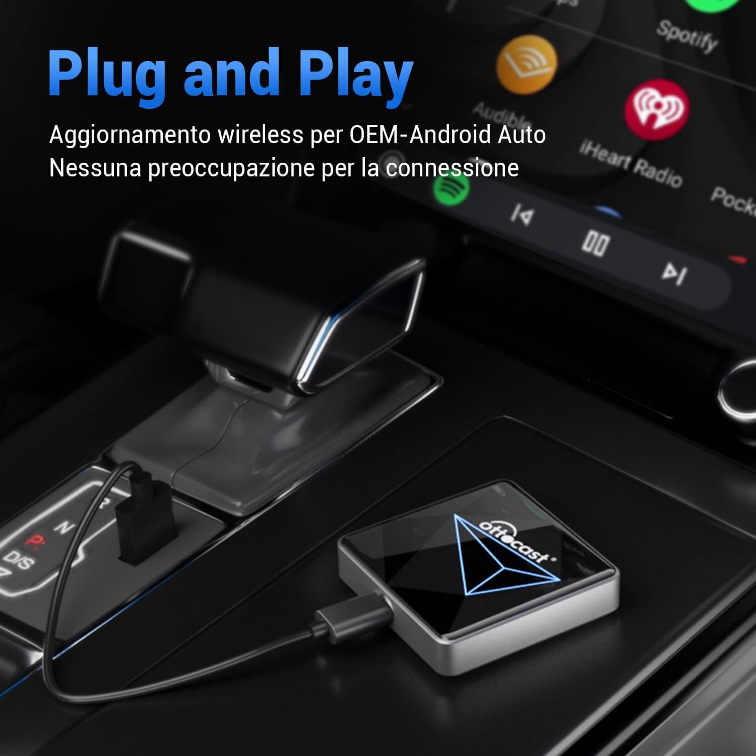 Ottocast® A2Air Pro Adattatore Android Auto Wireless