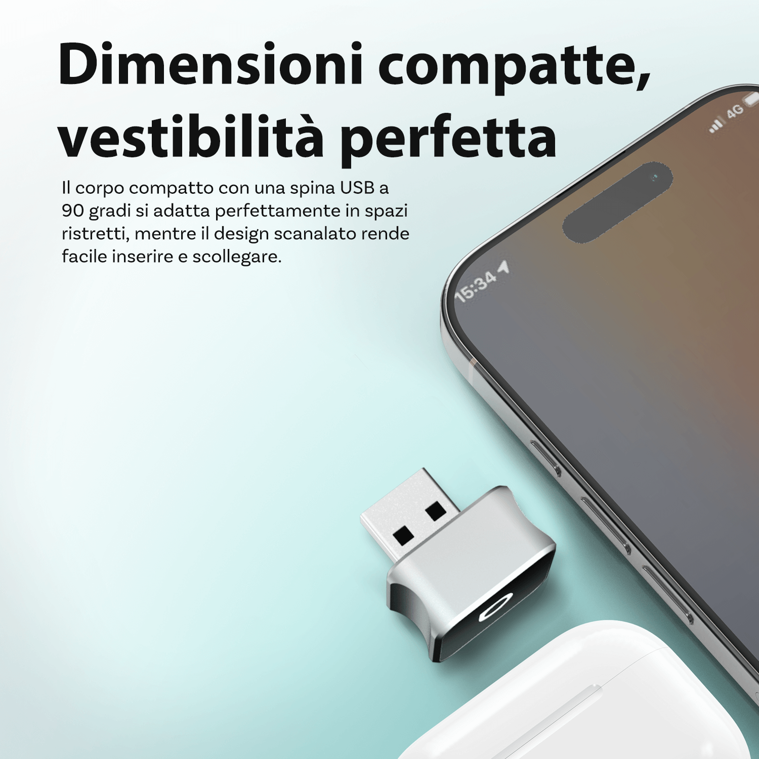 OTTOCAST® Mini Cube 3.0 Adattatore Wireless CarPlay e Android Auto