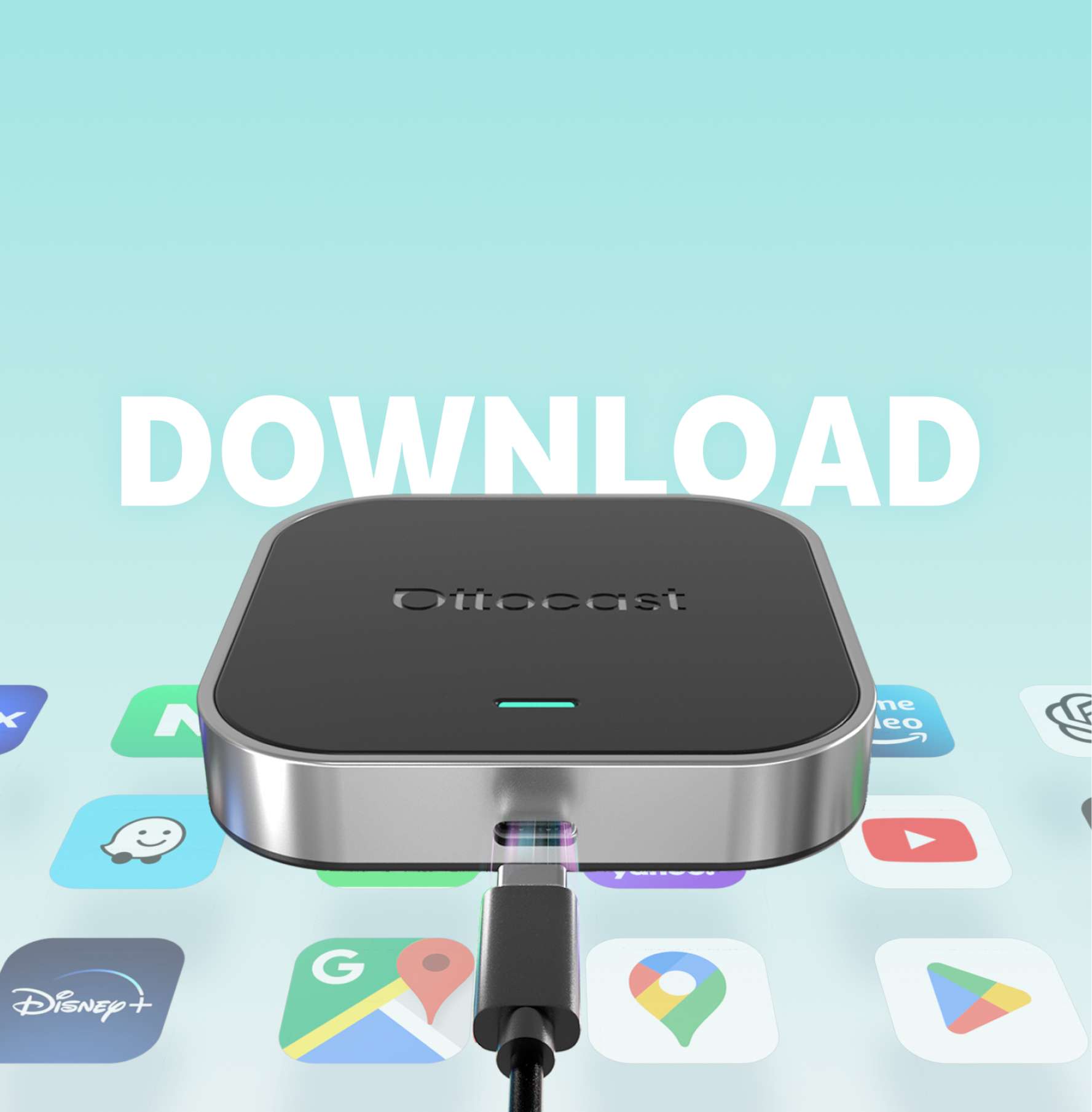 OTTOCAST®OttoAibox E2 CarPlay AI Box