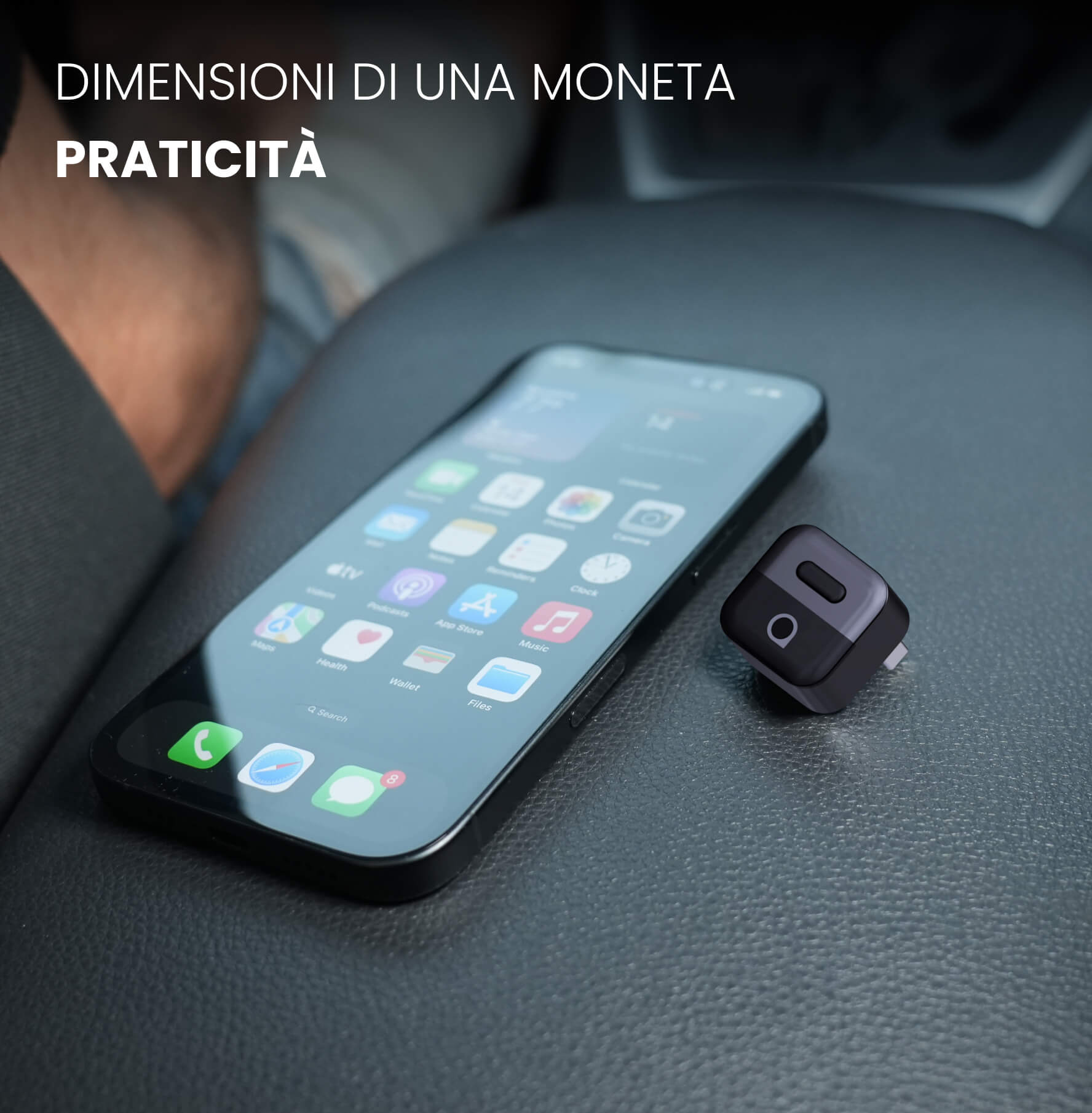 OTTOCAST®Mini Pico, adattatore CarPlay/Android Auto wireless