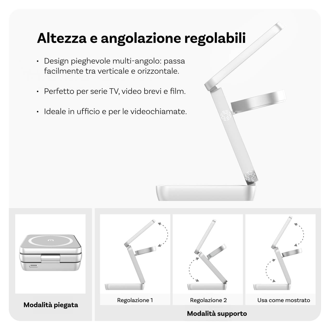 Magnetic wireless charging station