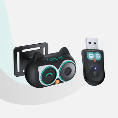 OTTOCAST® Cabin Care Adattatore CarPlay Wireless con Monitoraggio