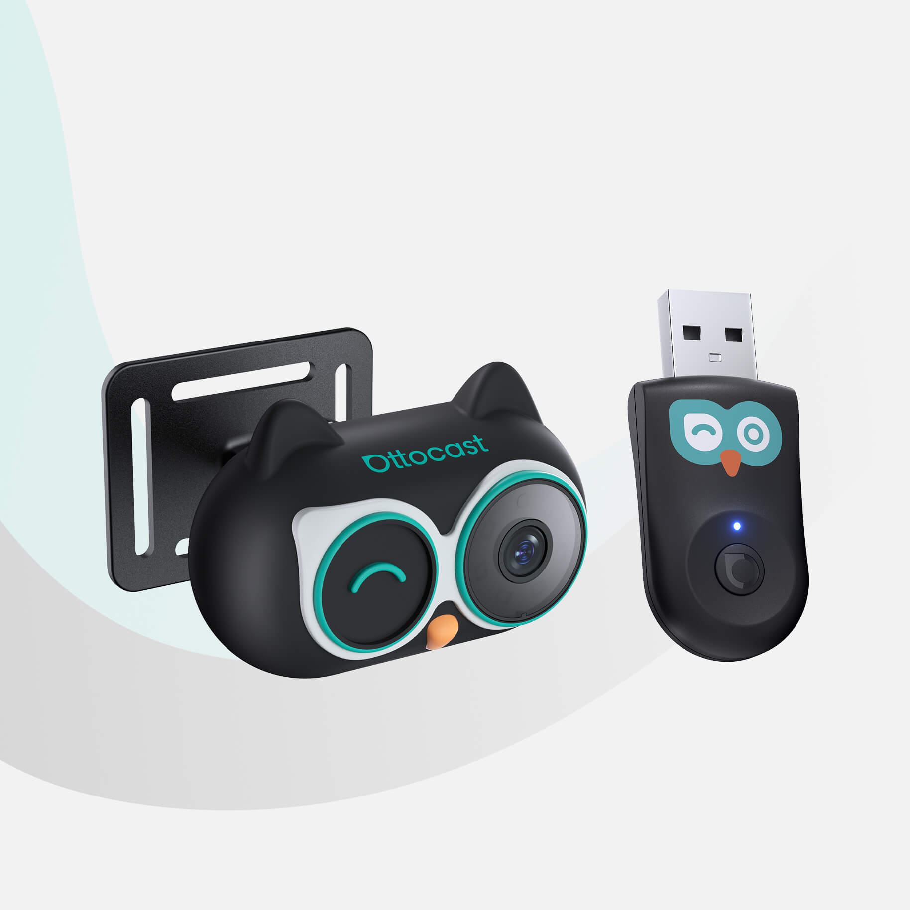 OTTOCAST® Cabin Care Adattatore CarPlay Wireless con Monitoraggio