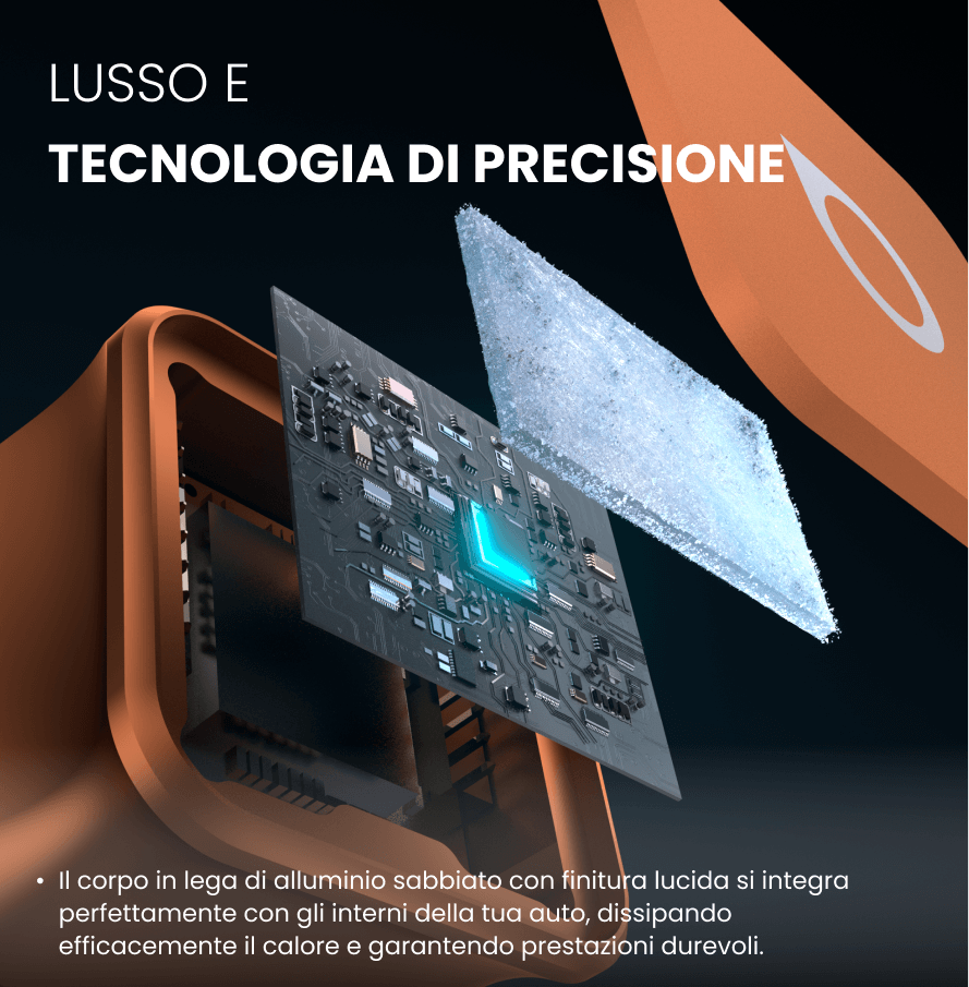 Ottocst® mini cube 3.0 Adapter - Cosmic Orange