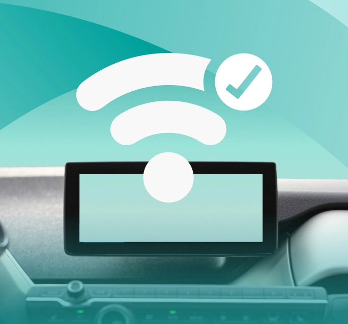 <h4><strong>Lo schermo dell’auto mostra la connessione wireless</strong></h4>