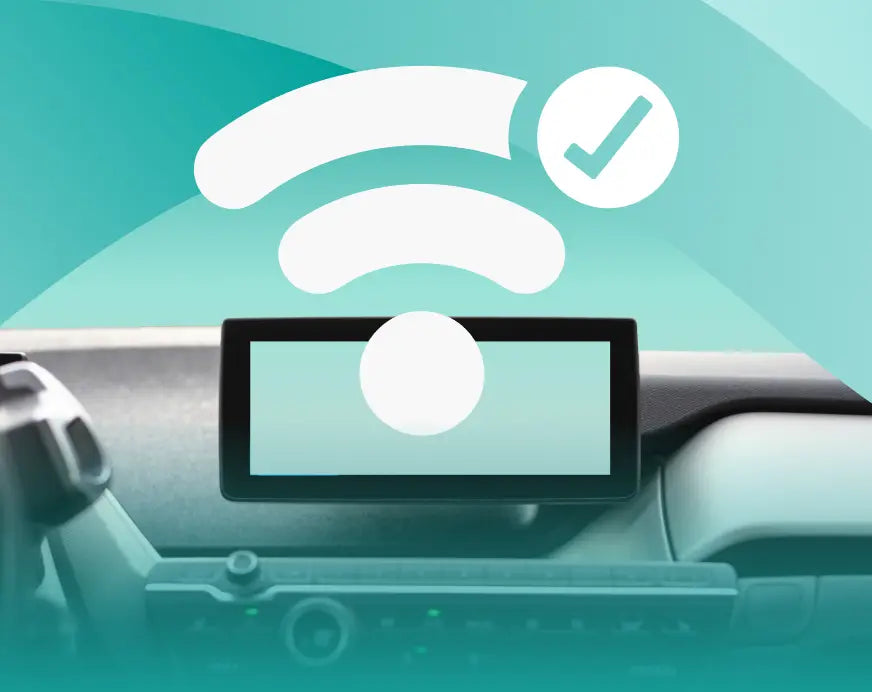 <h4><strong>Lo schermo dell’auto mostra la connessione wireless</strong></h4>