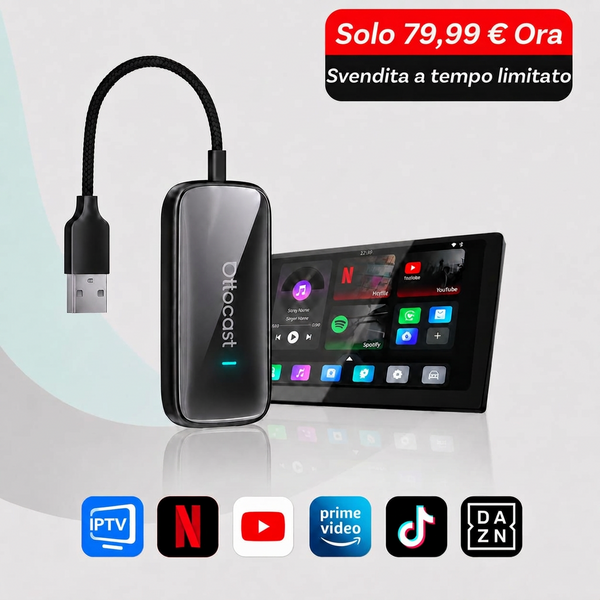 OTTOCAST® Play2Video Ultra Adattatore All-in-1 Con App Hub